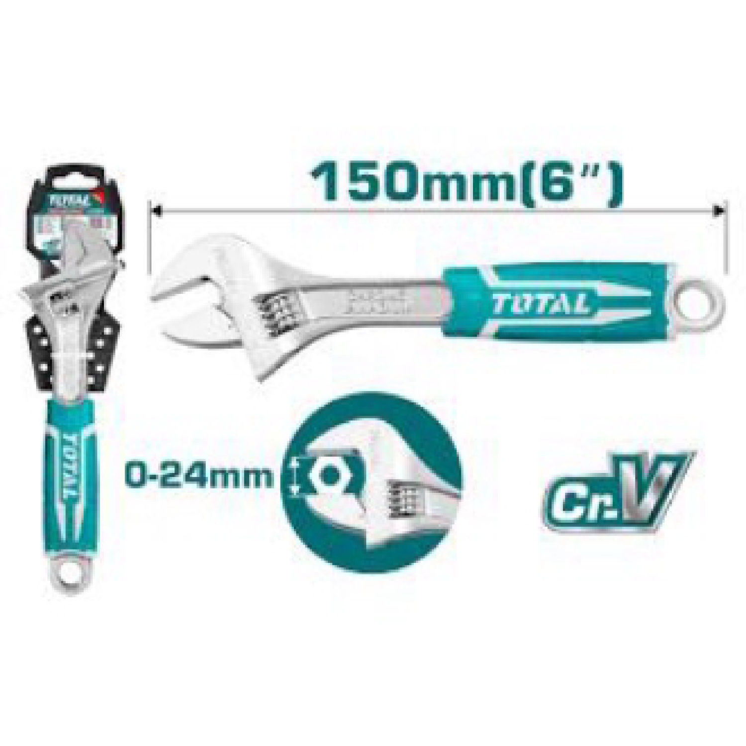 Đồ nghề total mỏ lết tht101066 - tht101086 - tht101106 - tht101126 6'' - 12"