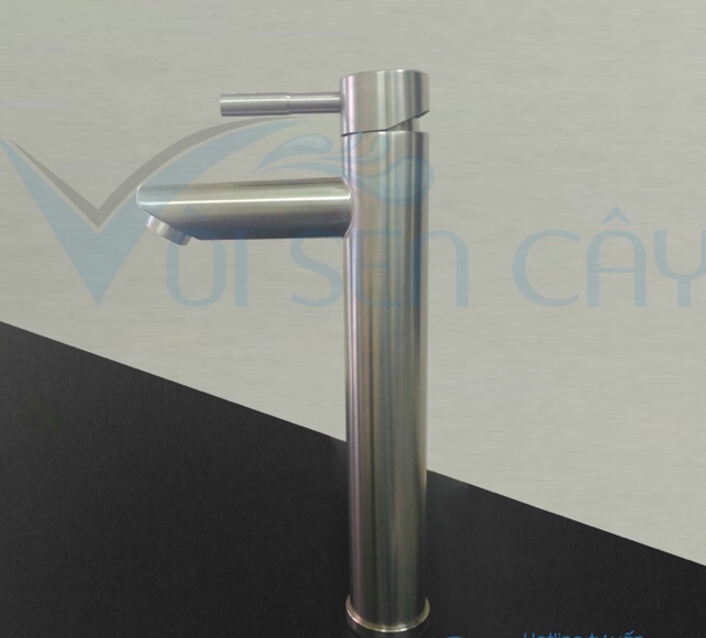 Vòi Lavabo nóng lạnh cao cấp Inox SUS 304cao 30cm,vòi lavabo nóng lạnh