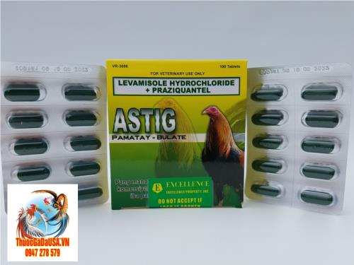 Astig - xổ lãi cho gà đá 1 hộp 100 viên