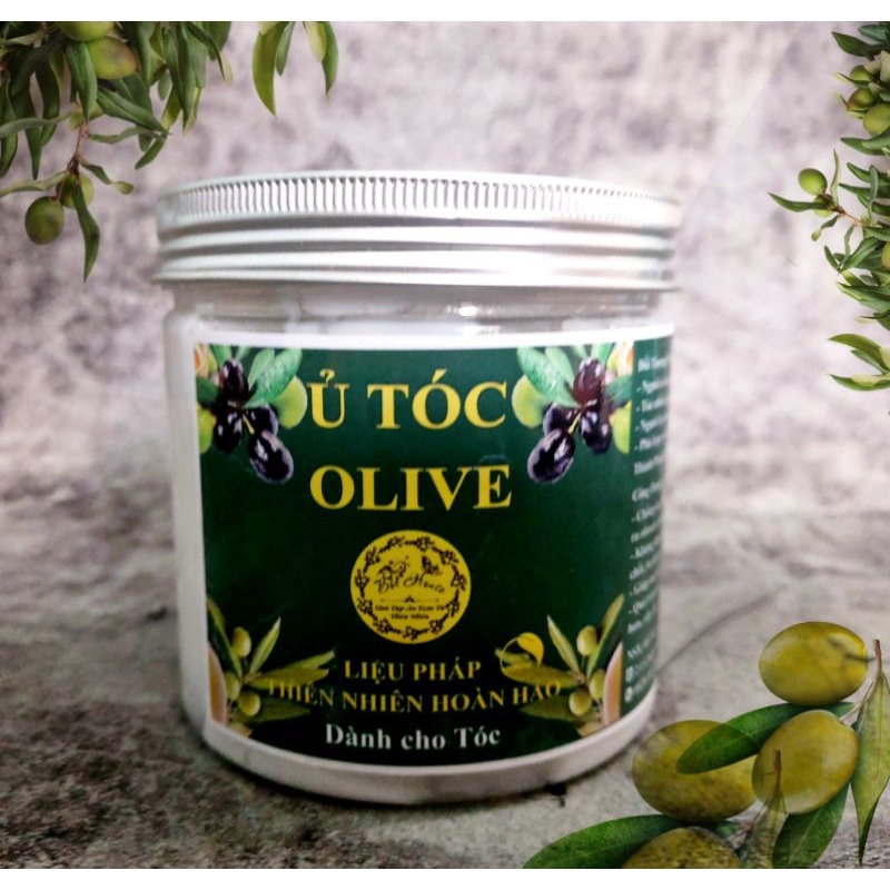Ủ tóc olive handmade nhà bột