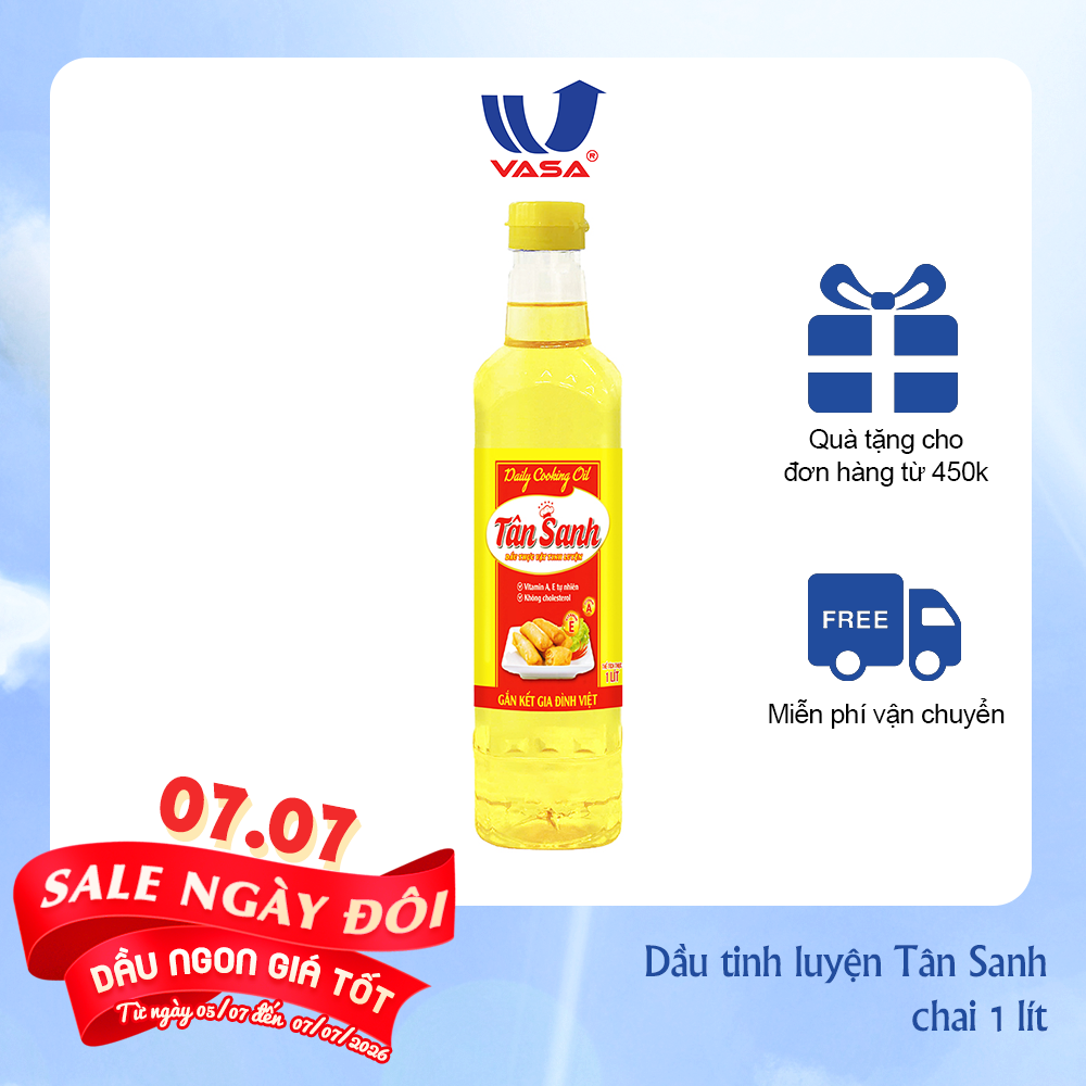 Dầu thực vật tinh luyện Tân Sanh 1L