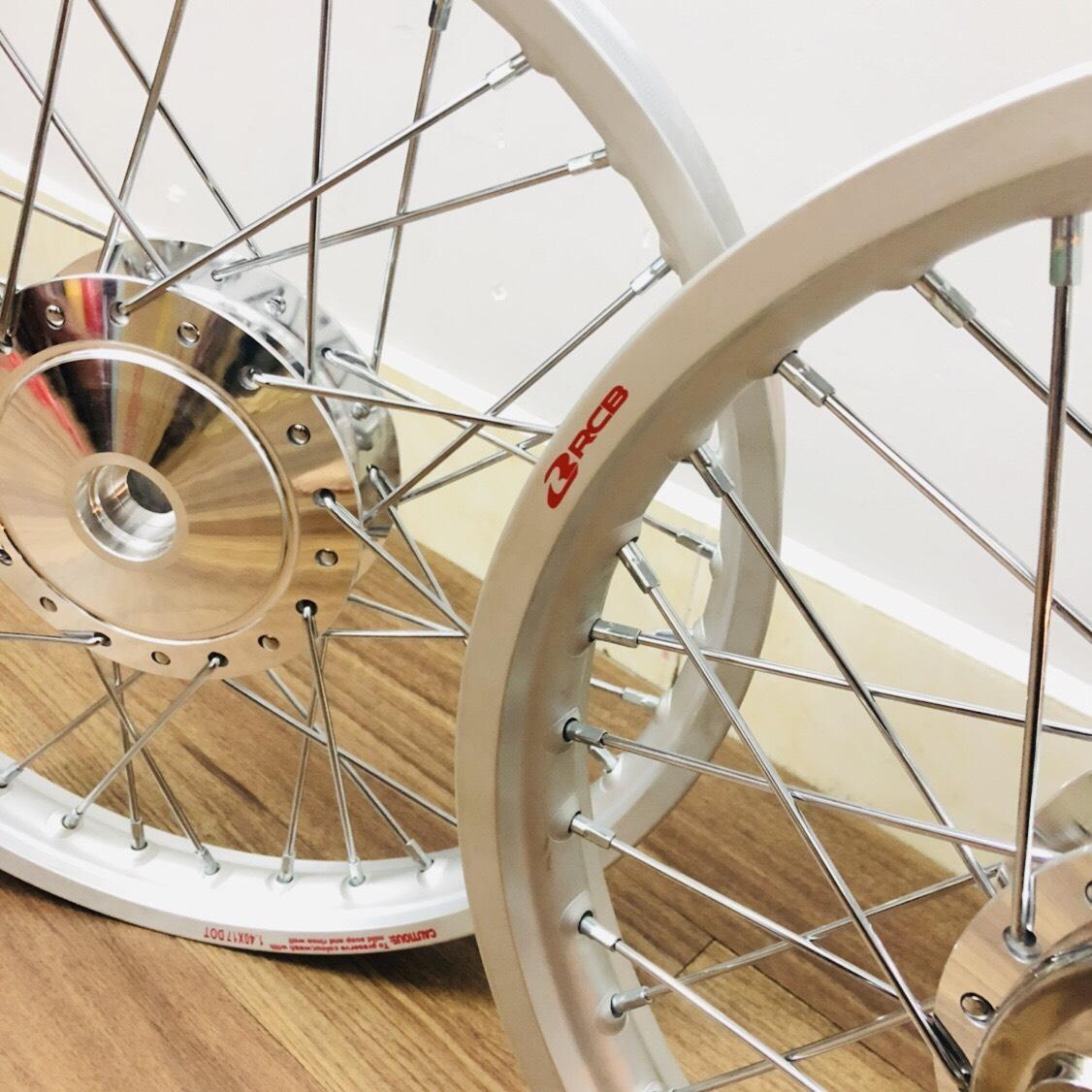 Bộ bánh căm RCB đùng cho xe Dream wave thắng đùm trước và sau nhập khẩu ( hình thật )