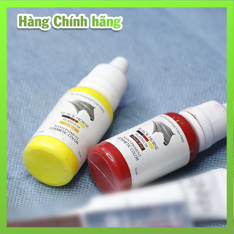 Mực Phun Xăm Black Horse Platinum 15ml Combo 5 lọ trở lên