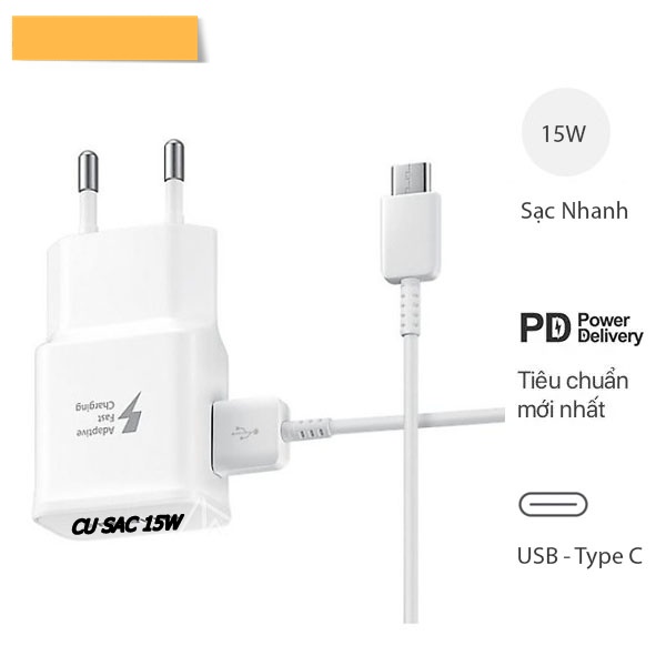 Bộ sạc nhanh cho galaxy a20s ,a30s,a50s a8s a70 a70 chuẩn type-c-bh 6tháng