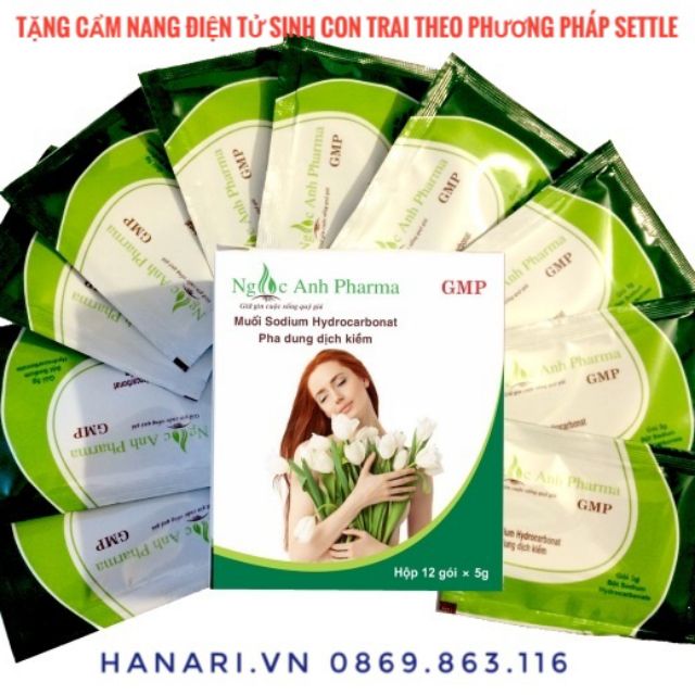 Muối tạo môi trường kiềm Ngọc Ánh sinh con trai 1 gói lẻ - Que thử thai 1 cái