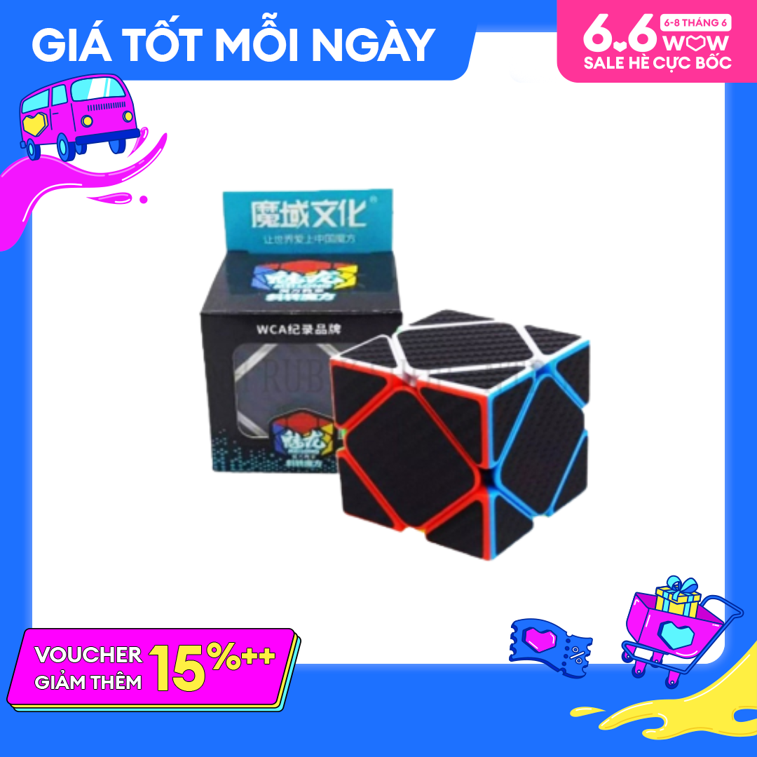 [Hoàn tiền 10%]Rubik Carbon MoYu MeiLong 2x2 3x3 4x4 5x5 Pyraminx Megaminx Skewb Square-1 Tam giác 12 mặt