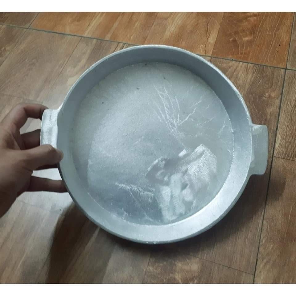 Chảo gang nướng thịt, nướng thức ăn size 24cm sâu trơn