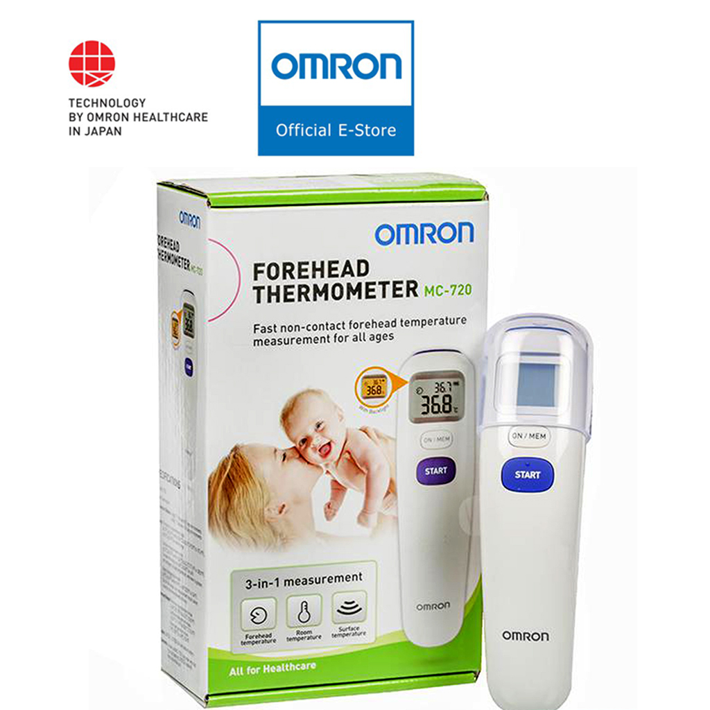 [Đo Nhanh 3 trong 1] Nhiệt kế đo trán OMRON MC-720 | Đo Trán, Đo Nhiệt Độ Phòng, Đo Bề Mặt | Hàng Chính Hãng Nhật Bản