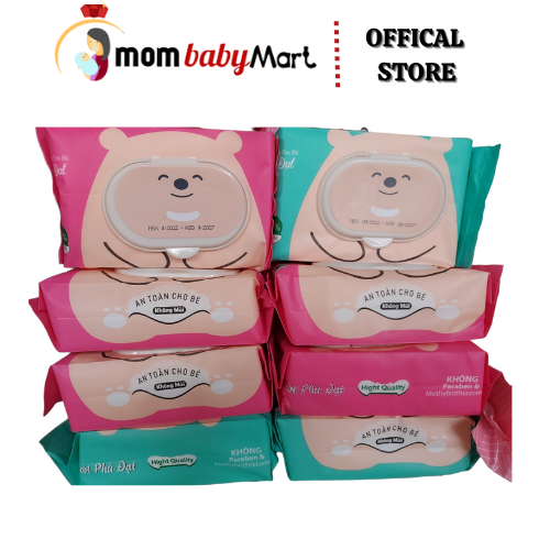 Khăn ướt không mùi baby phú đạt 120 tờ 500gr date 2026