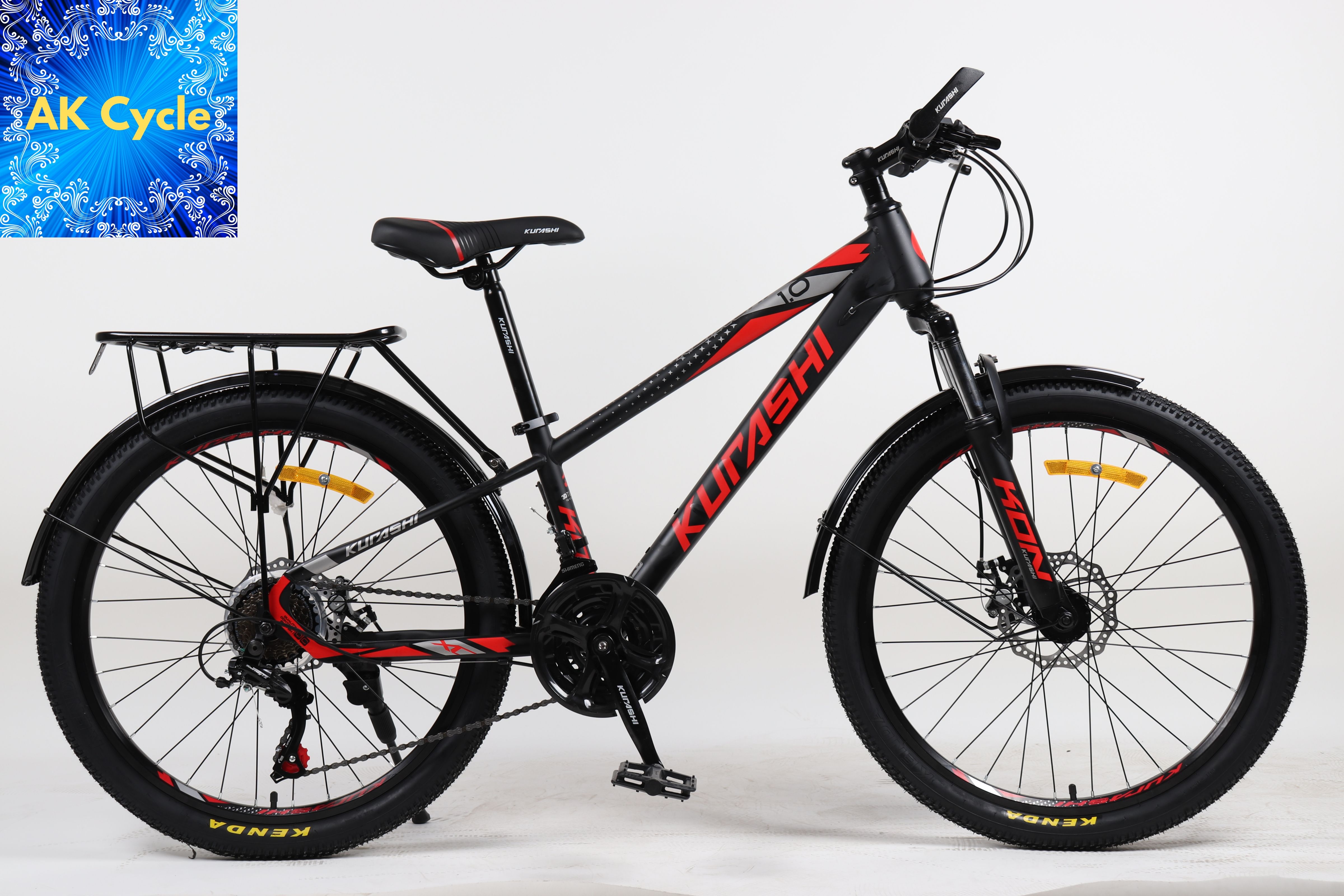 [AK Cycle] Xe Đạp Thể Thao Khung Sắt Giá Rẻ Kurashi-KON size 24 - 26 , AK Cycle , Leo Núi , Dã Ngoại , Đường Trường , Bảo Hành 2 Năm. Kèm Quà Tặng.