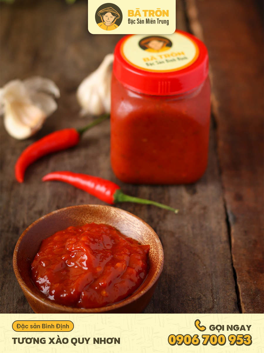 [HCM]Tương ớt xào Quy Nhơn Đặc Sản Bình Định Bà Tròn hủ 250gr