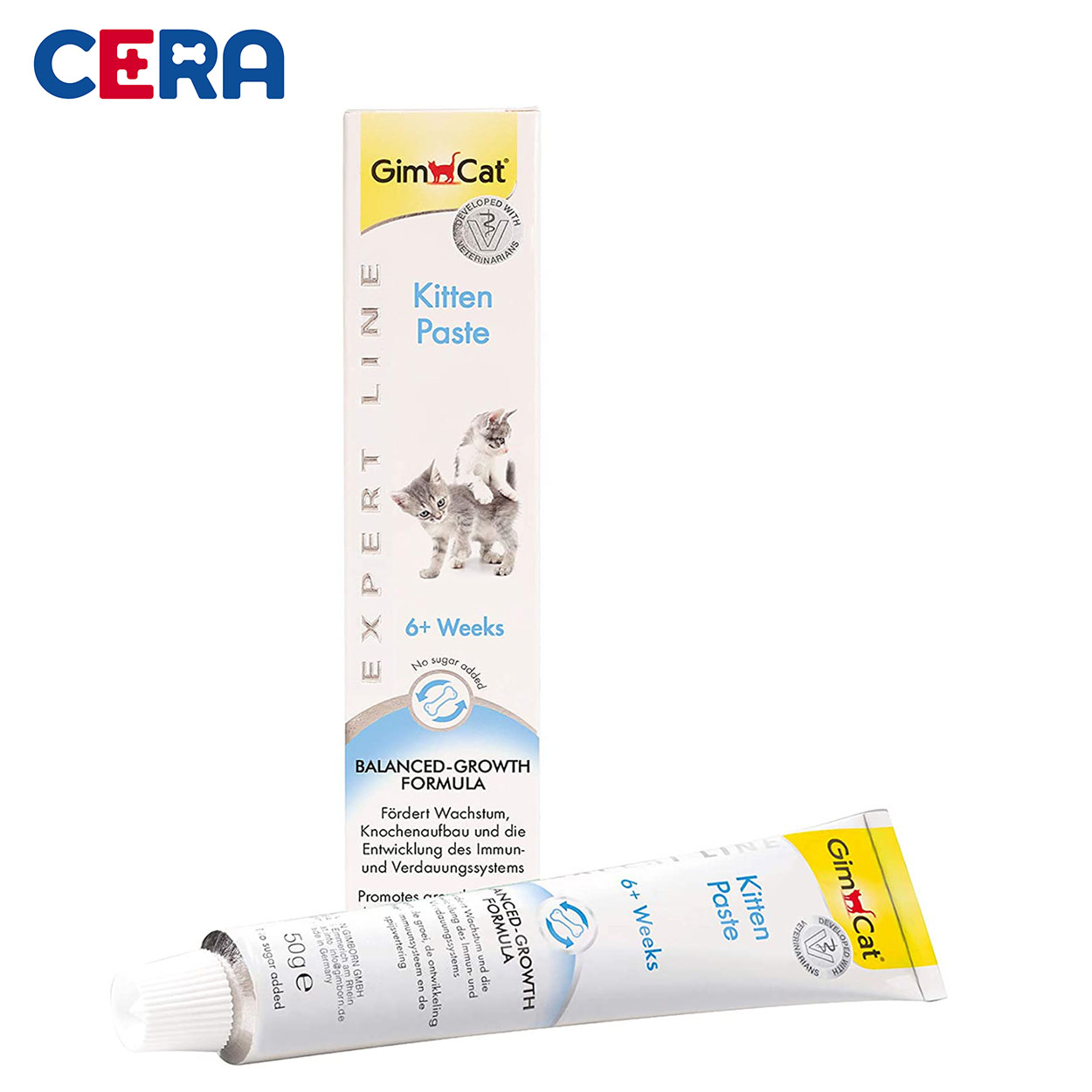 Gel dinh dưỡng cho mèo trên 6 tuần - gimcat kitten paste