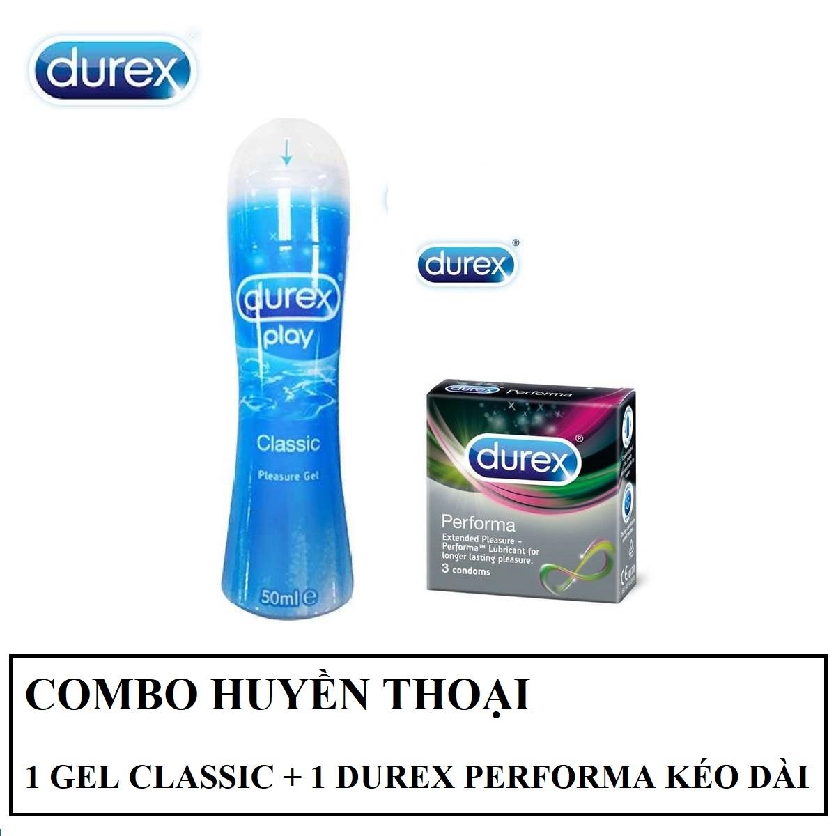 Combo 1chai Gel bôi trơn Durex Play Classic 50ml - Mượt mà dịu nhẹ