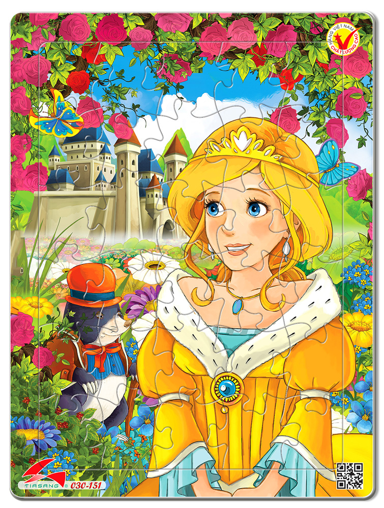 Tranh xếp hình Tia Sáng 30 mảnh - Công chúa - MSP: 030-151