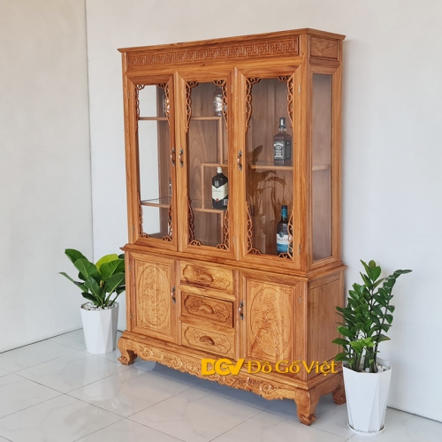 [Trả góp 0%] Tủ r ượ u gỗ gõ đỏ  , tủ gỗ trang trí , tủ trưng bày gỗ cao cấp, Tủ R ư ợ u Gỗ Tự Nhiên Gõ Đỏ Nhóm 1 Cao Cấp Đẹp