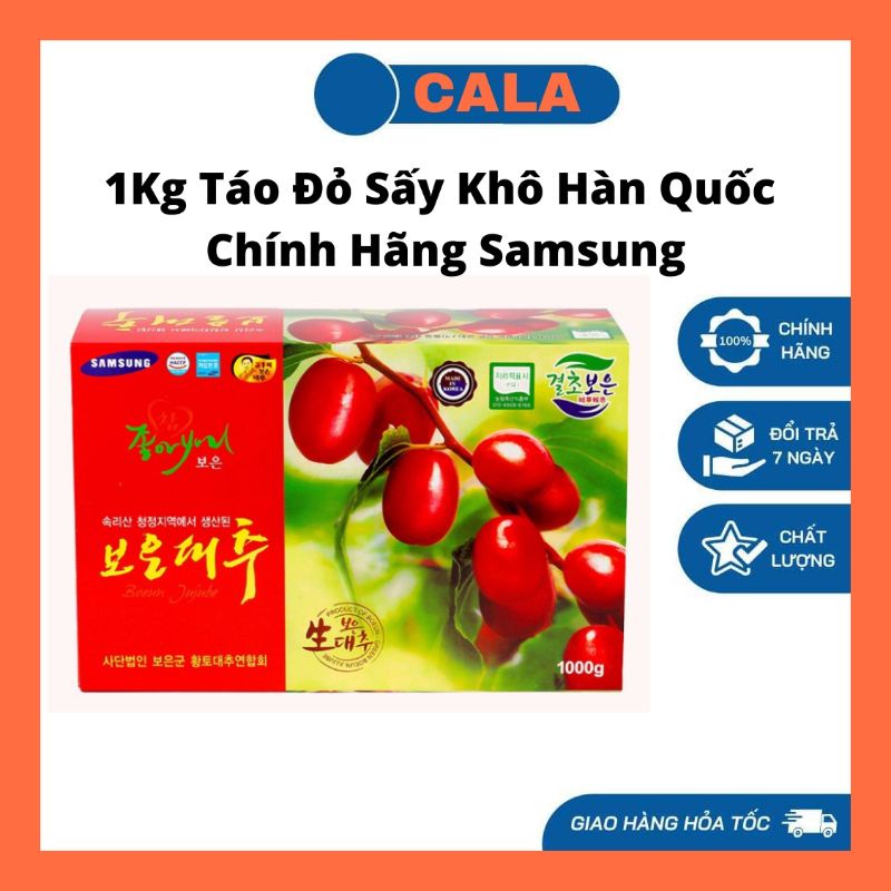 1kg táo đỏ sấy khô hàn quốc loại 1