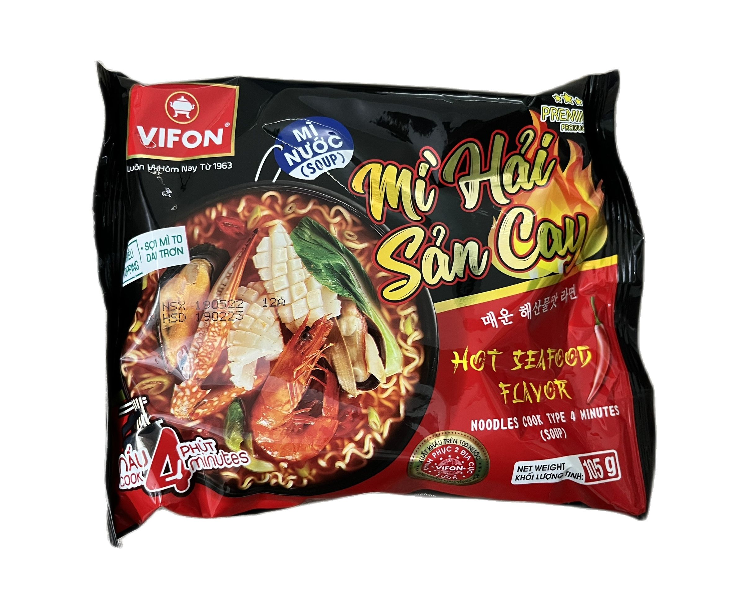 Mì hải sản cay vifon 105g