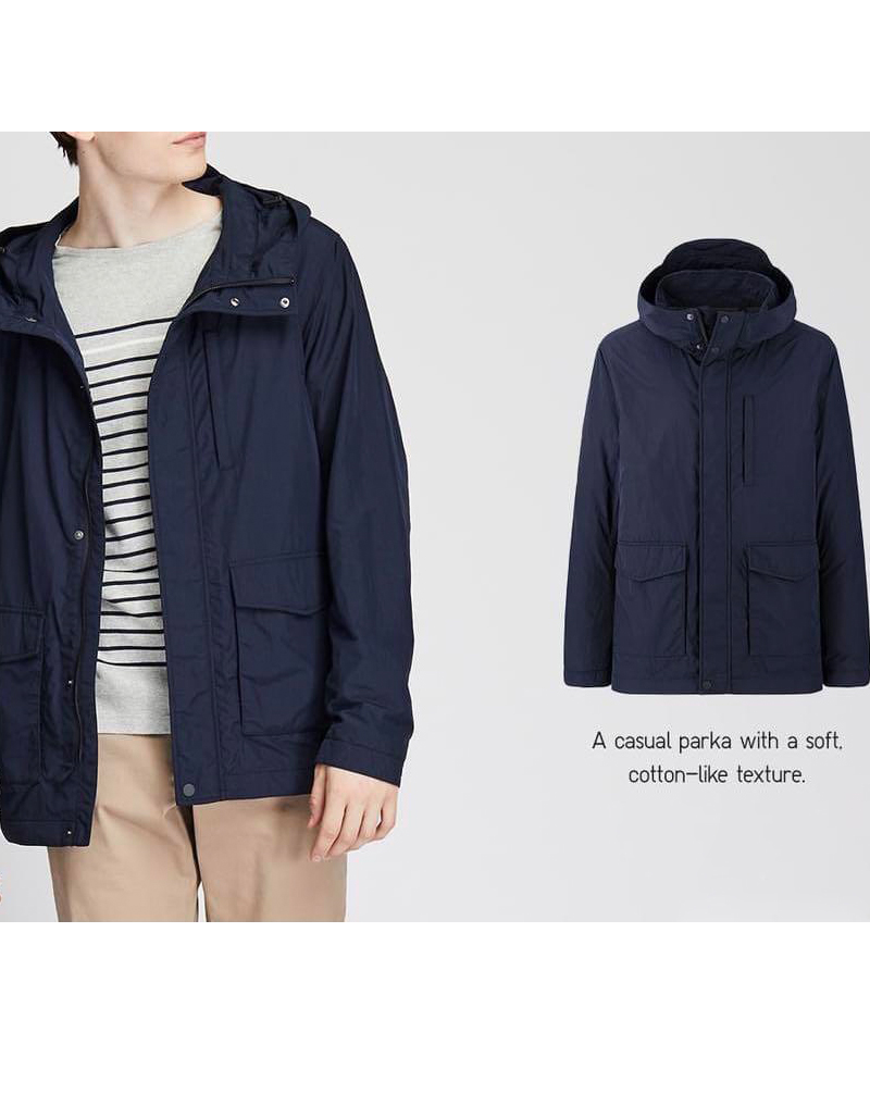 UNIQLO JERSEY LINED FIELD PARKA JACKET Mens Fashion Coats Jackets and  Outerwear on Carousell