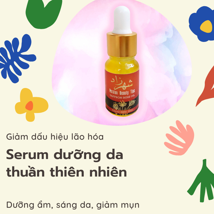 Saffron Oil- Saffron Serum- Tinh chất saffron- serum dưỡng da saffron (Dung tích: 10 ml)