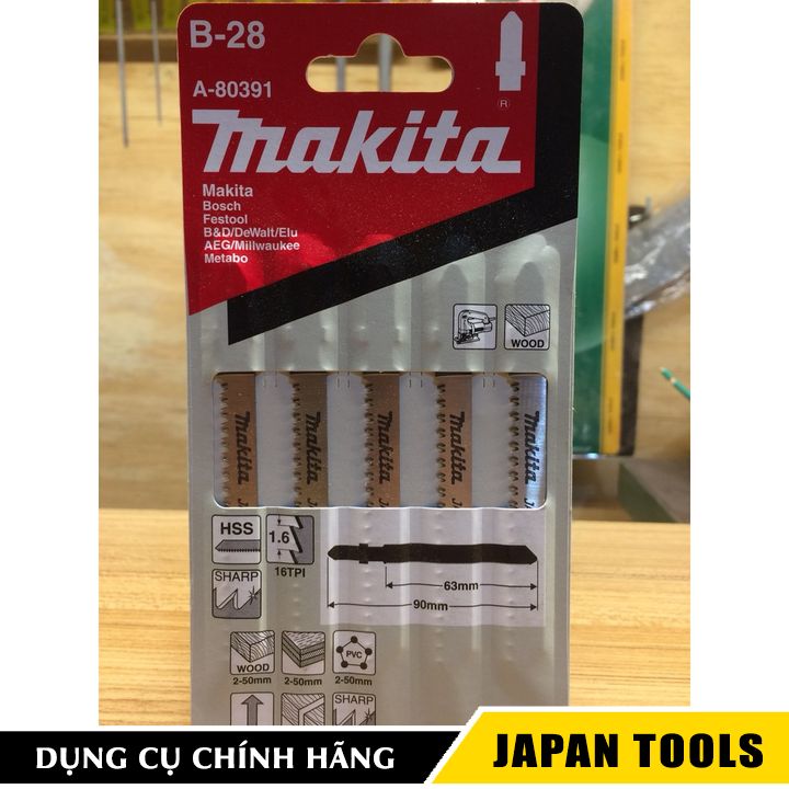 Lưỡi cưa lọng b-28 makita a-80391 | japan tools