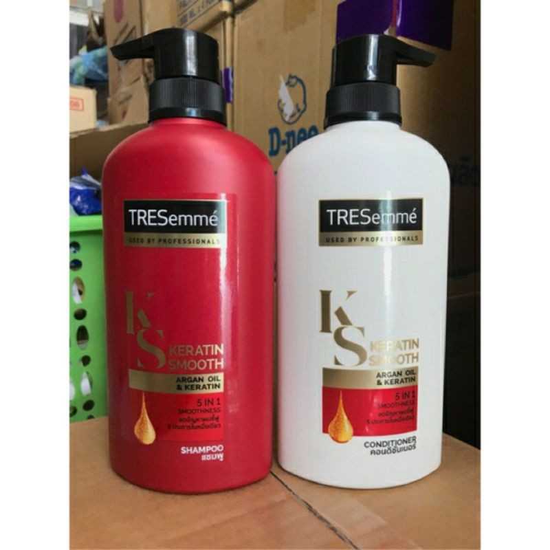 Combo 2 Chai Gội+Xả Tresemme Keratin Smoonth Chính Hãng Thái Lan 450ml