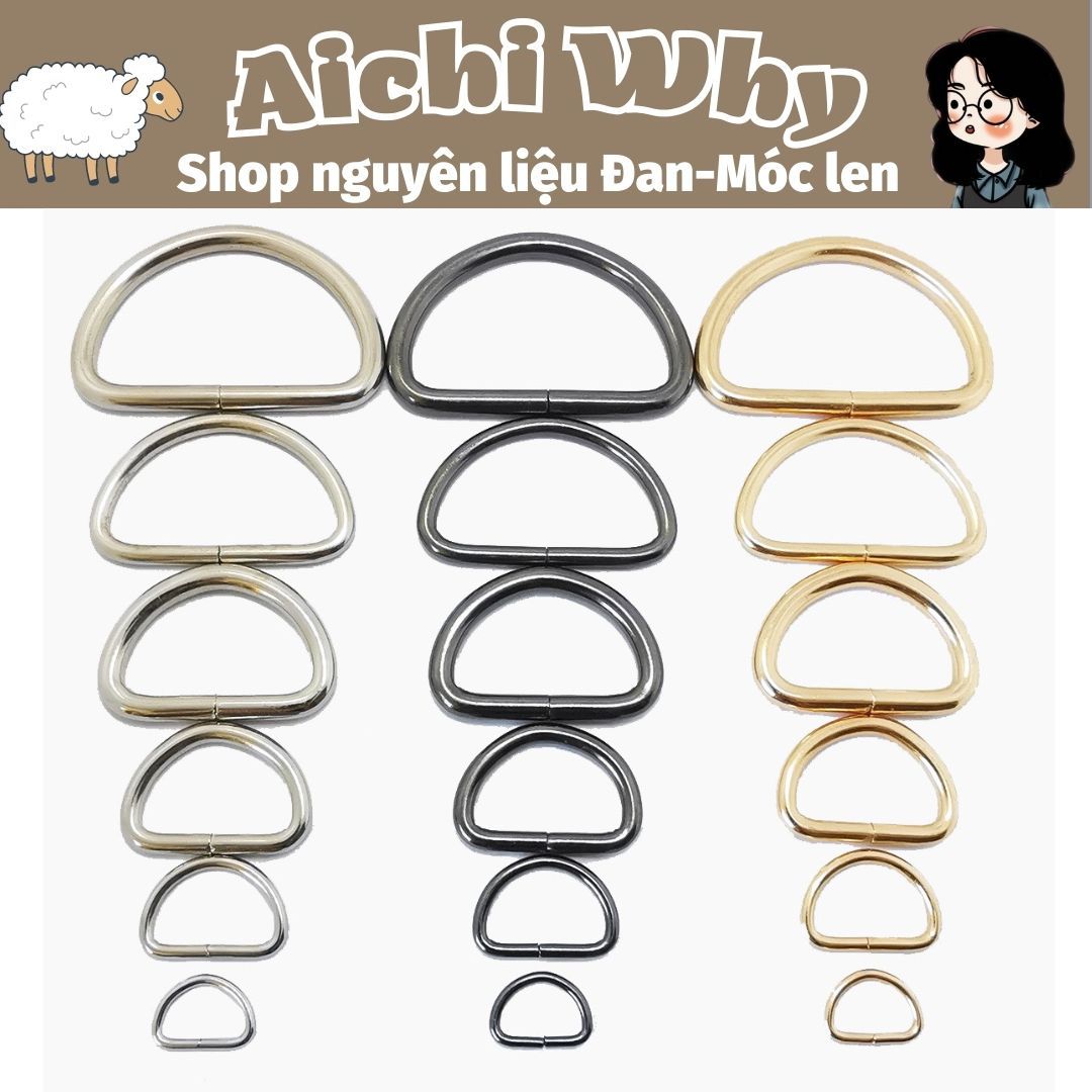 Khoen D cao cấp - Khoen phụ kiện làm túi Handmade