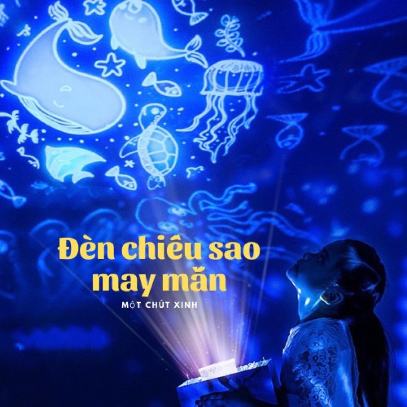 Đèn Ngủ Chiếu Sao 3D Ngôi Sao May Mắn Có 8 Set Chiếu Hàng  Onefire - Một Chút Xinh
