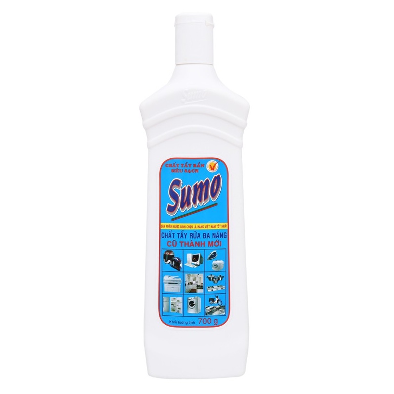 Chai tẩy Sumo 700ml, Dung dịch tẩy rửa đa năng Sumo, Đa năng tiện lợi, Dễ dàng sử dụng trên nhiều bề mặt
