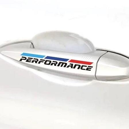 [HCM]Bộ 4 tem dán tay nắm cửa xe ô tô Performance 02