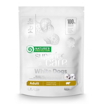 Nature’s Protection Superior Care White Dogs Thức Ăn Bổ Sung Thịt Cừu Chó Trưởng Thành 400g