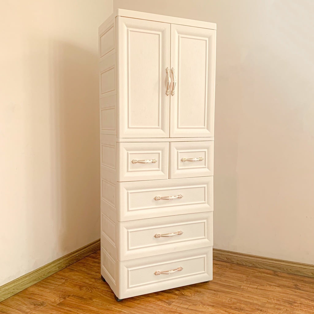 Tủ quần áo trẻ em 5 tầng, tủ nhựa 5 tầng cao 1m6