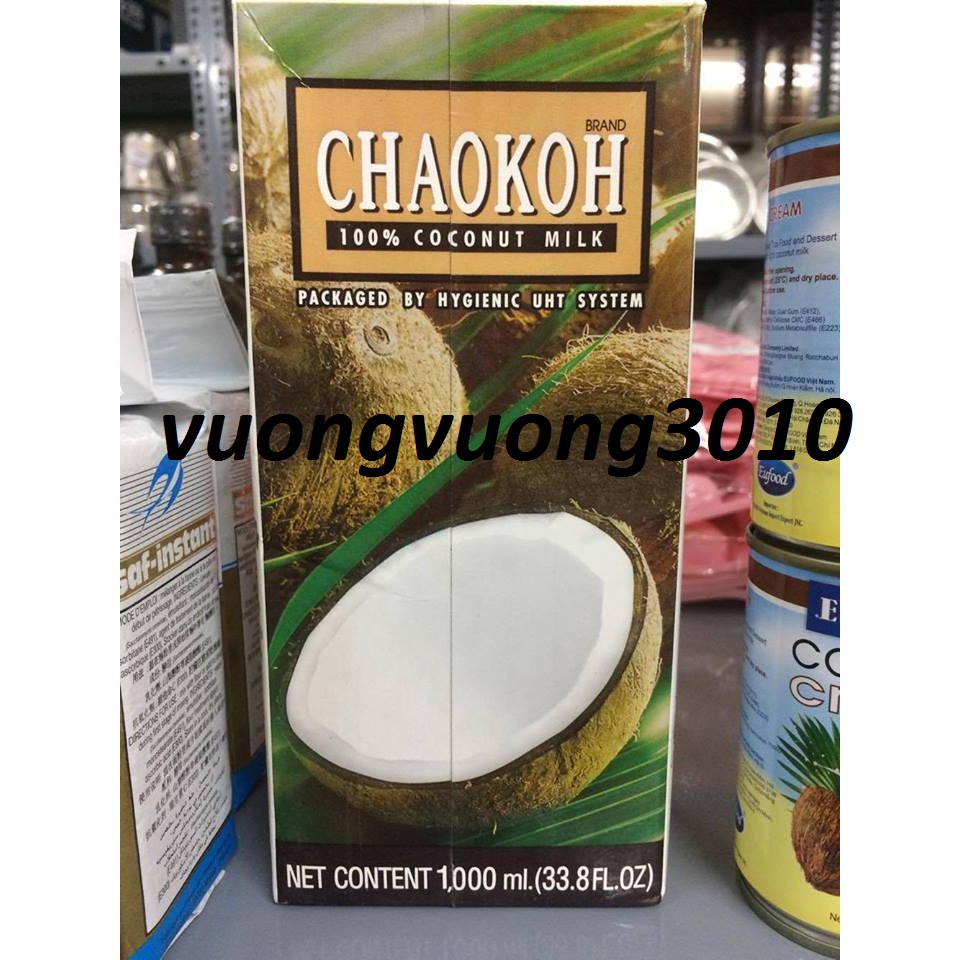 Nước cốt dừa chaokoh thái lan hộp 1 lít