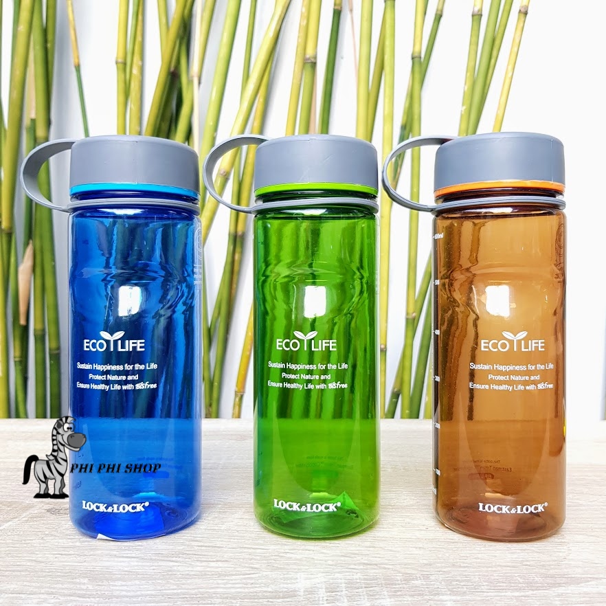 Bình nước nhựa tritan lock&lock eco life dung tích 650ml abf603