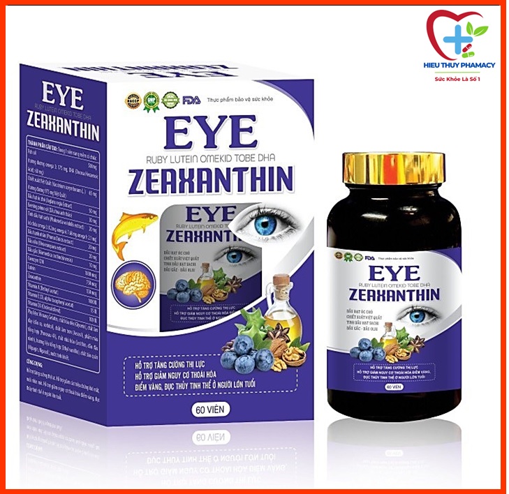 Viên Bổ Mắt Eye Ruby Lutein Zeaxanthin Chiết Xuất Việt Quất, Dầu Hạt Óc Chó,Sachi, Lutenin, dầu gấc 