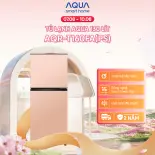 [SẢN PHẨM MỚI 2025] Tủ lạnh AQUA 130 lít ngăn đá trên AQR-T160FA(PS) - Màu hồng - Freeship toàn quốc