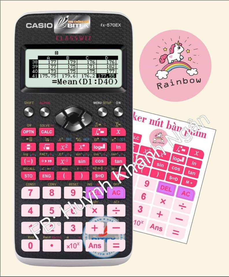 Nút dán máy tính fx580