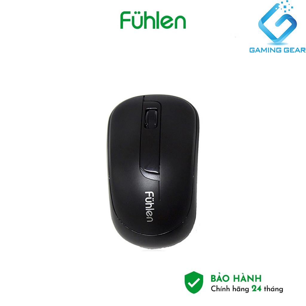 Chuột không dây fuhlen a06 màu đen - bảo hành 24 tháng - cam kết chính hãng