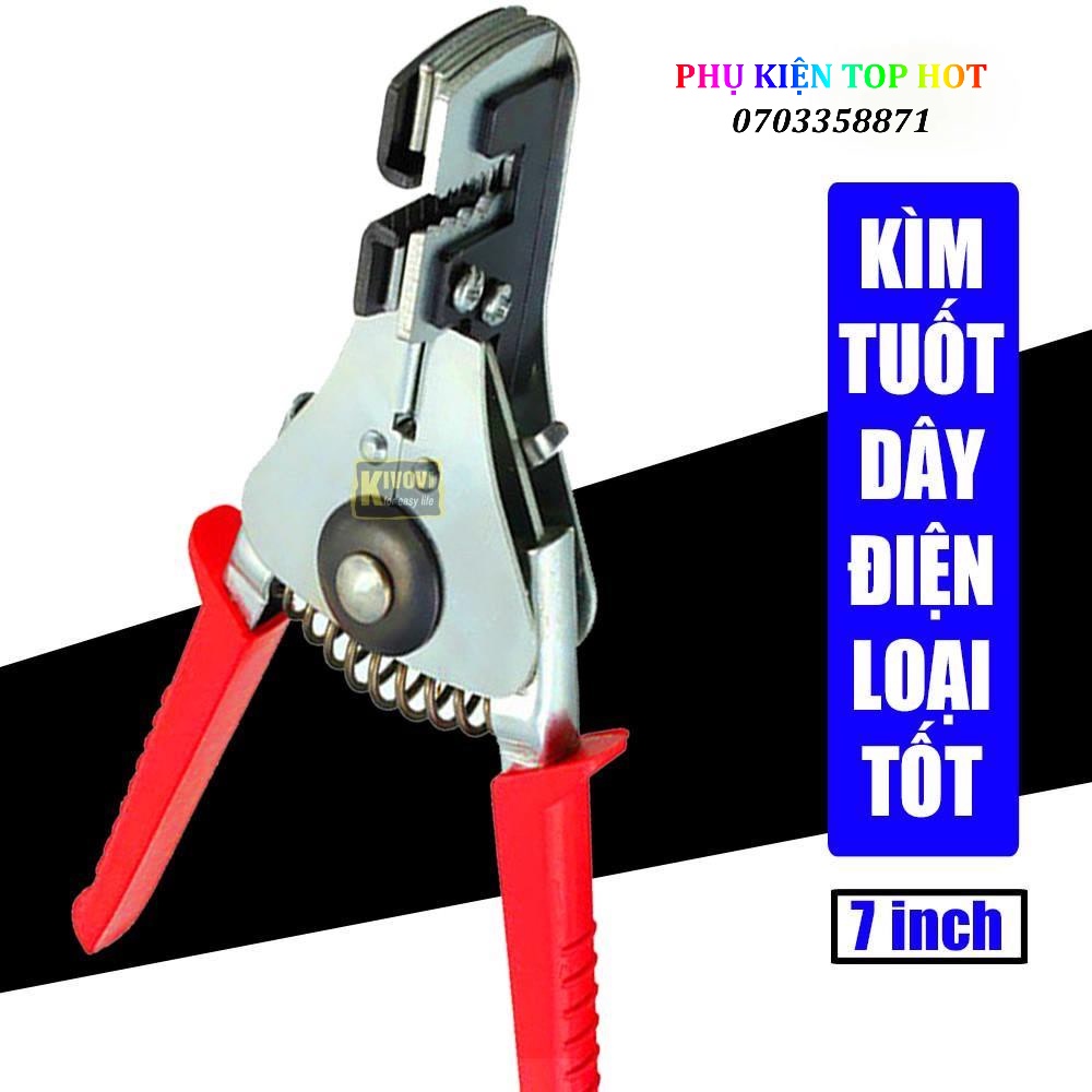 Kìm tuốt dây điện dây cáp tự động loại tốt - kìm sửa điện,tút dây, rút dây điện