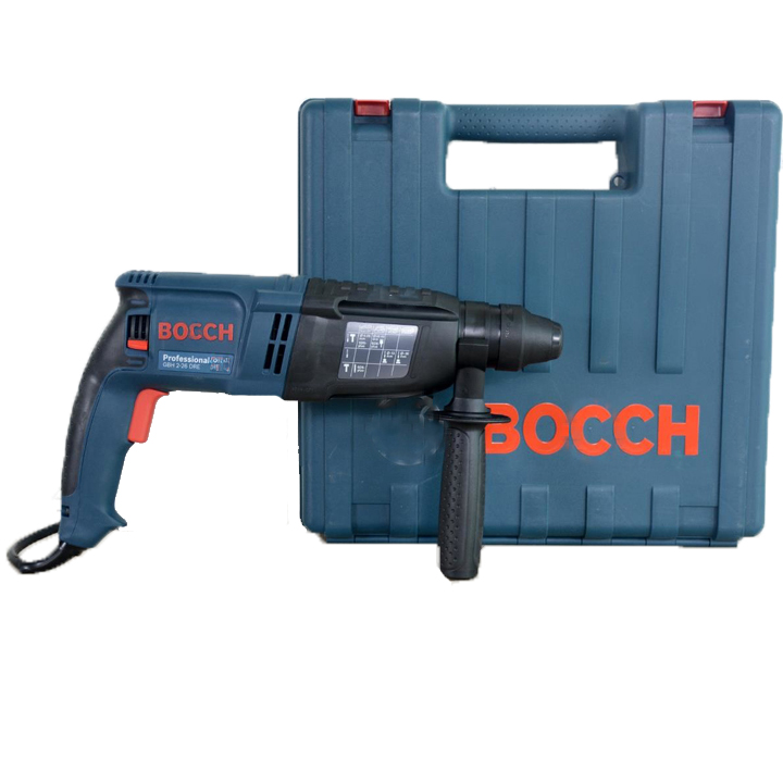 (Kèm thùng nhựa) Máy khoan 3 chức năng Bosh 2-26dre, công suất 800w - máy khoan bê tông, máy khoan đục bê tông 3 chức năng  - Bảo hành 6 tháng - HẢI MY STORE