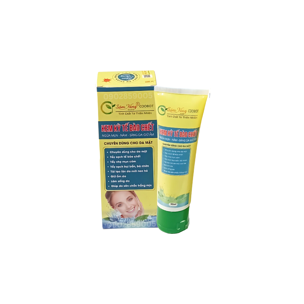 Tẩy tế bào chết sâm vàng sato thảo dược đông y 90ml