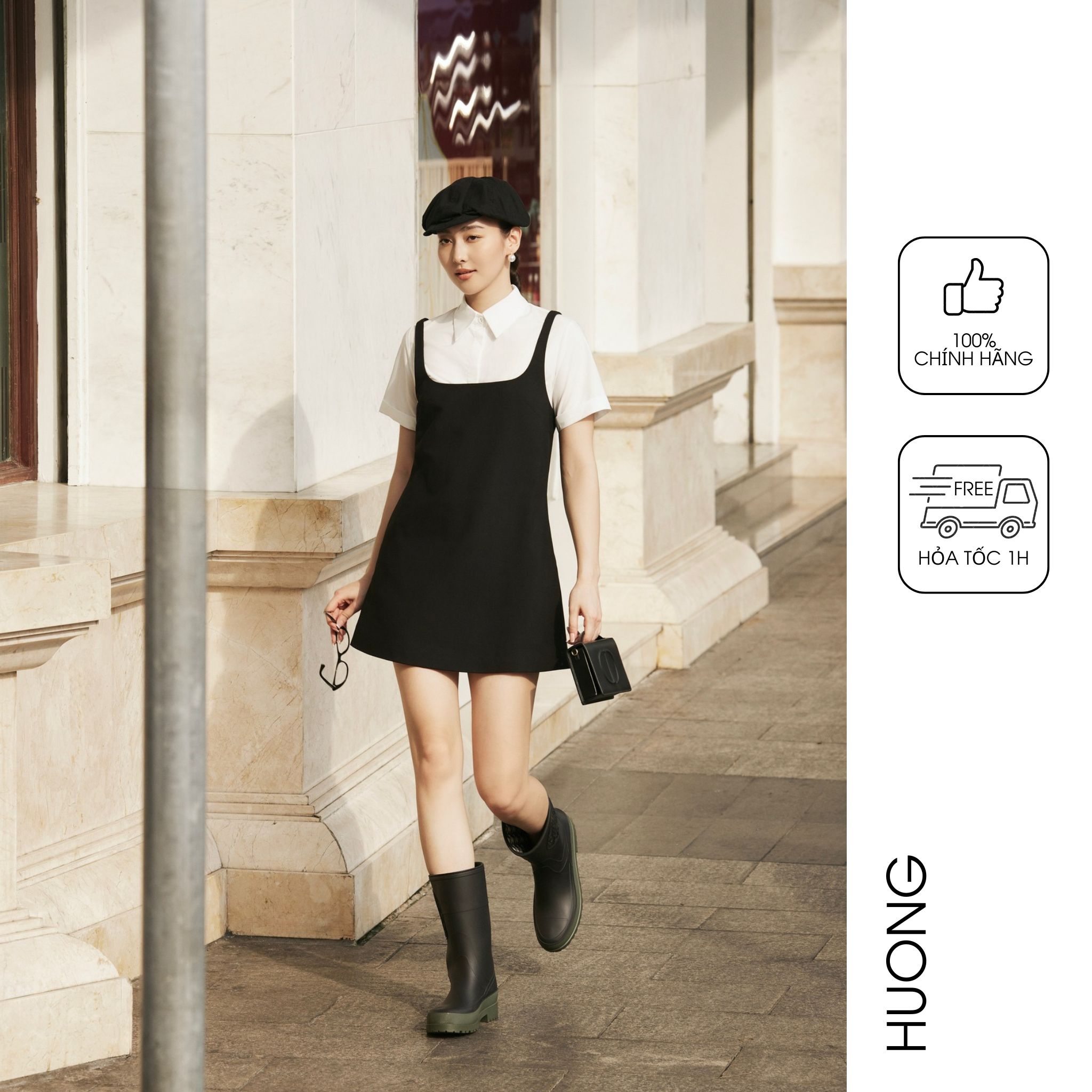  Váy suông baby doll đen HUONG BOUTIQUE BSV04 