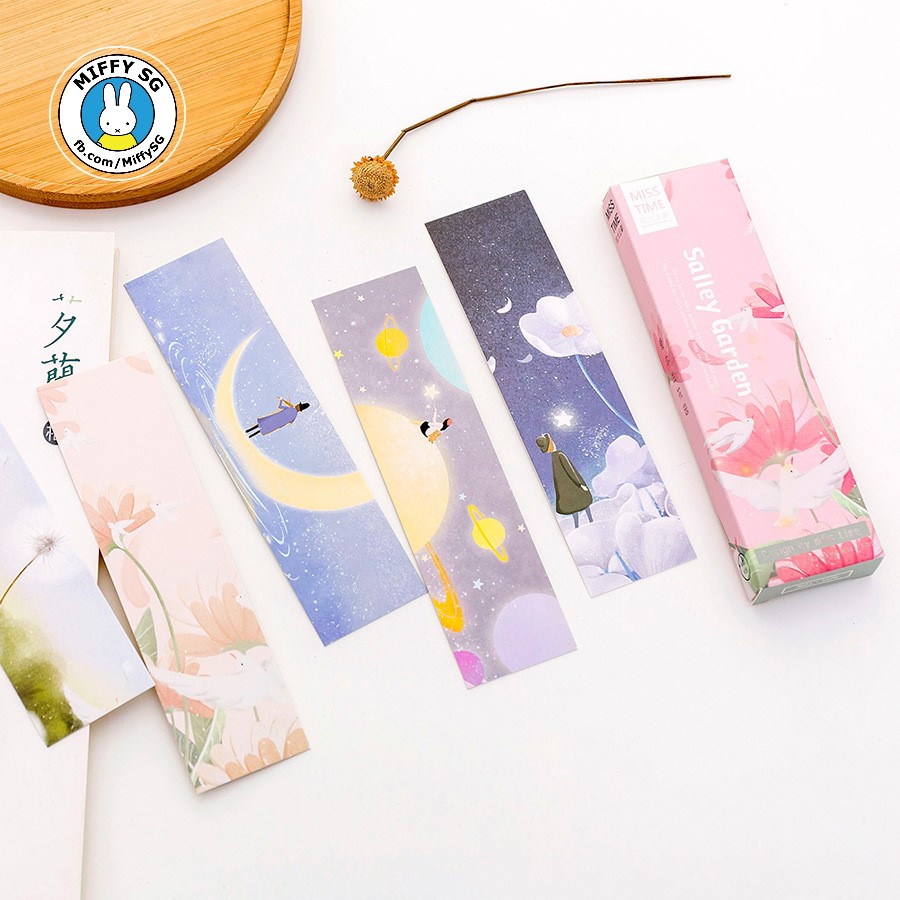 [HCM]Hộp 30 bookmark giấy SALLEY GARDEN