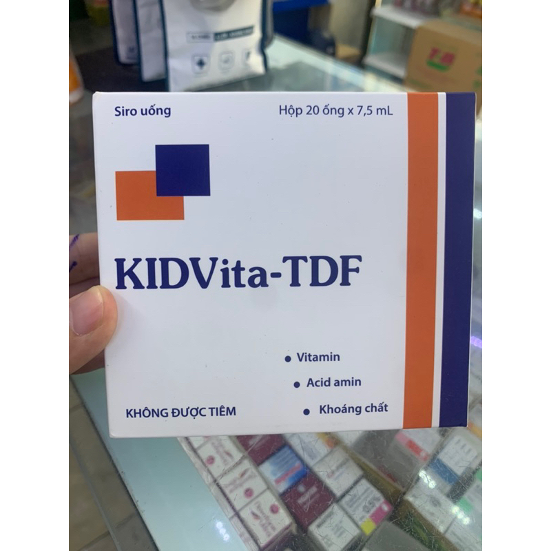Siro KIDVita -TDF giúp bổ sung vitamin và các loại acid amin thiết yếu cho