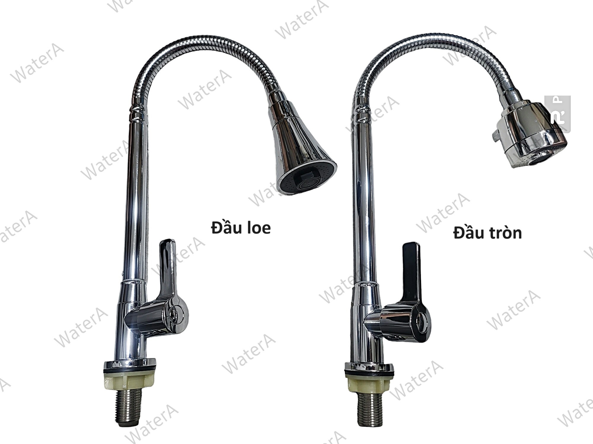 [HCM]Vòi rửa chén bát cổ bi ống bẻ cao thấp- xoay 360 độ