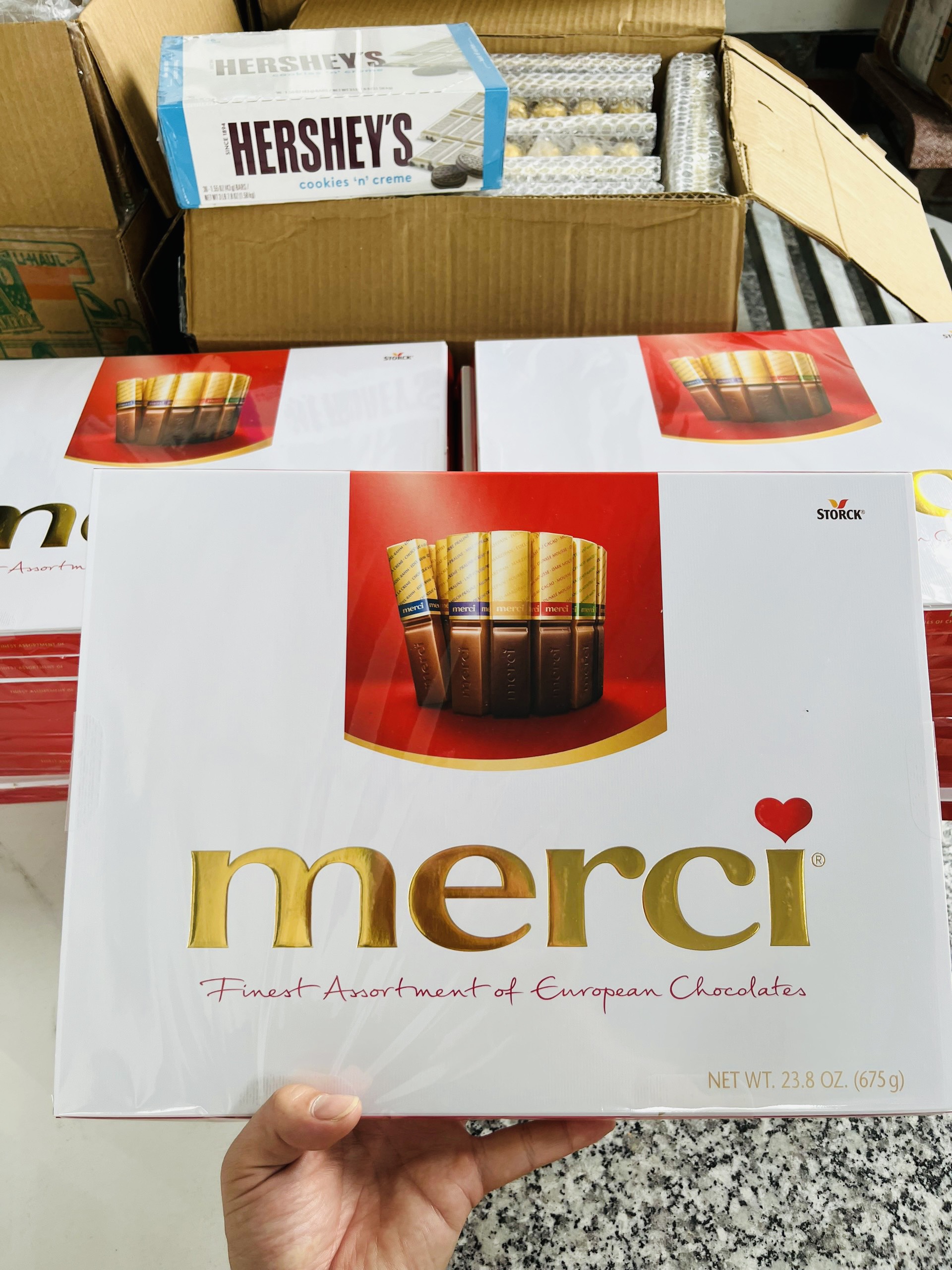 Kẹo Socola Merci Finest Section 54 thanh của Đức 675g
