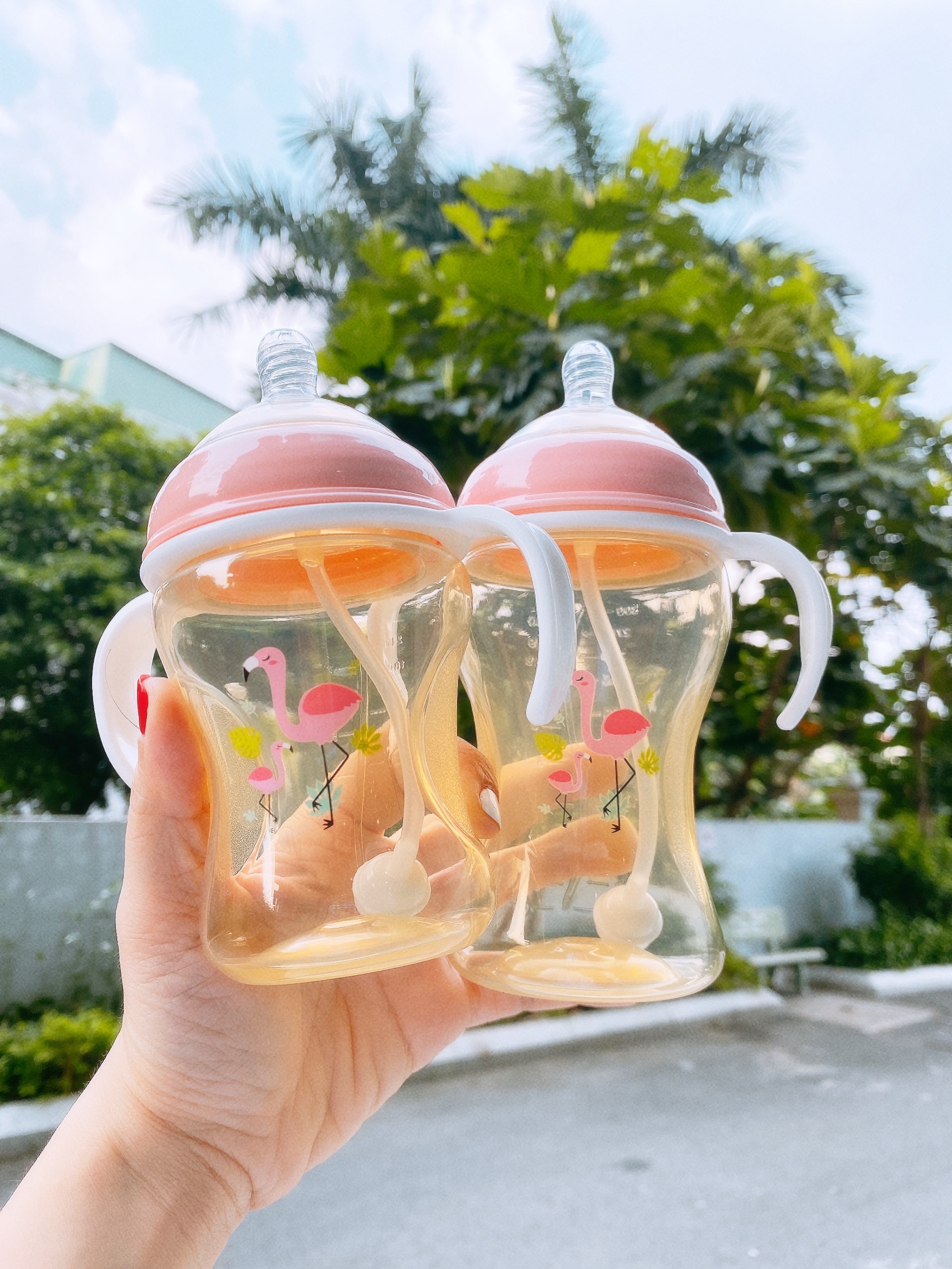 Bình sữa nhựa pp cổ rộng chống sặc cho bé chính hãng loluli - 210ml/ 300ml