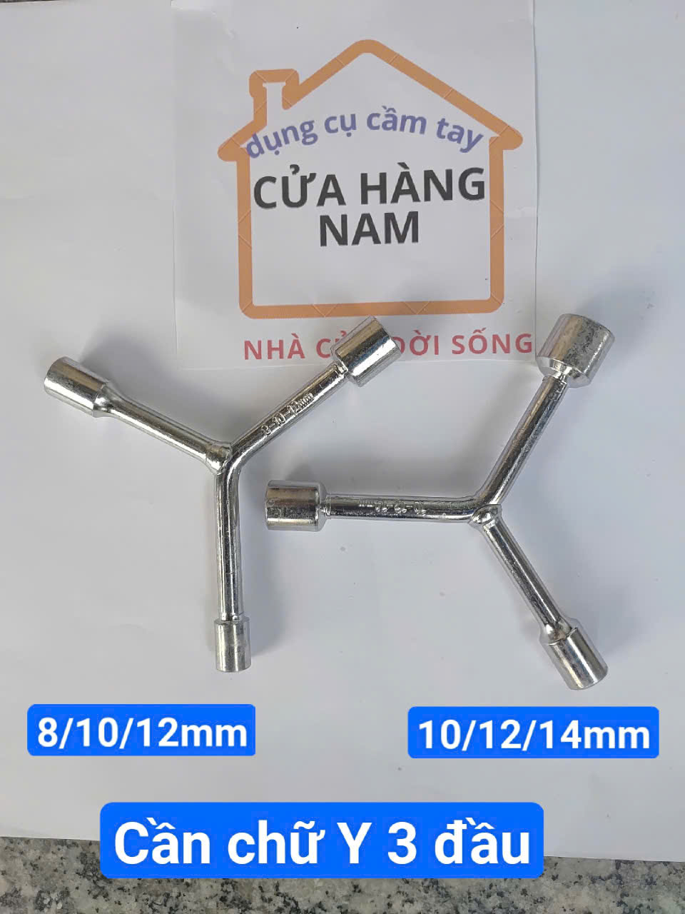 Cần chữ Y LIWIN 3 đầu lục giác cỡ 8-10-12mm và 10-12-14mm cao cấp – Khóa chữ Y sửa chữa xe máy- DCCT