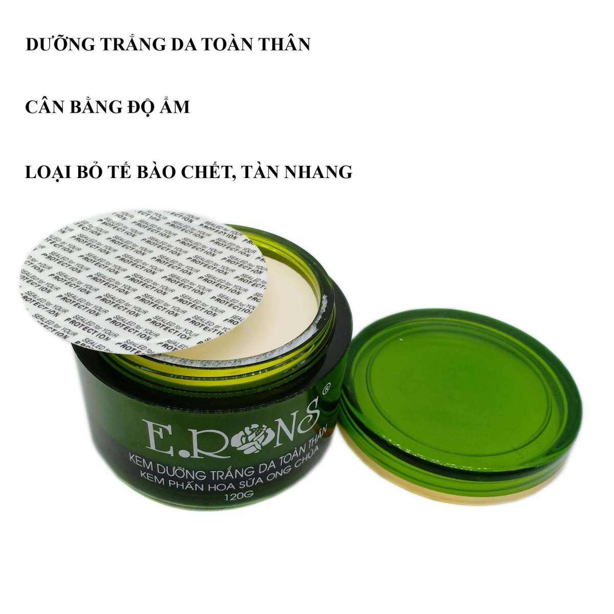 Kem dưỡng trắng da toàn thân Phấn hoa - Sữa ong chúa Erons 120g
