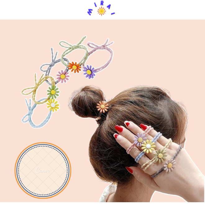 Dây buộc tóc, dây chun buộc tóc nhiều màu
