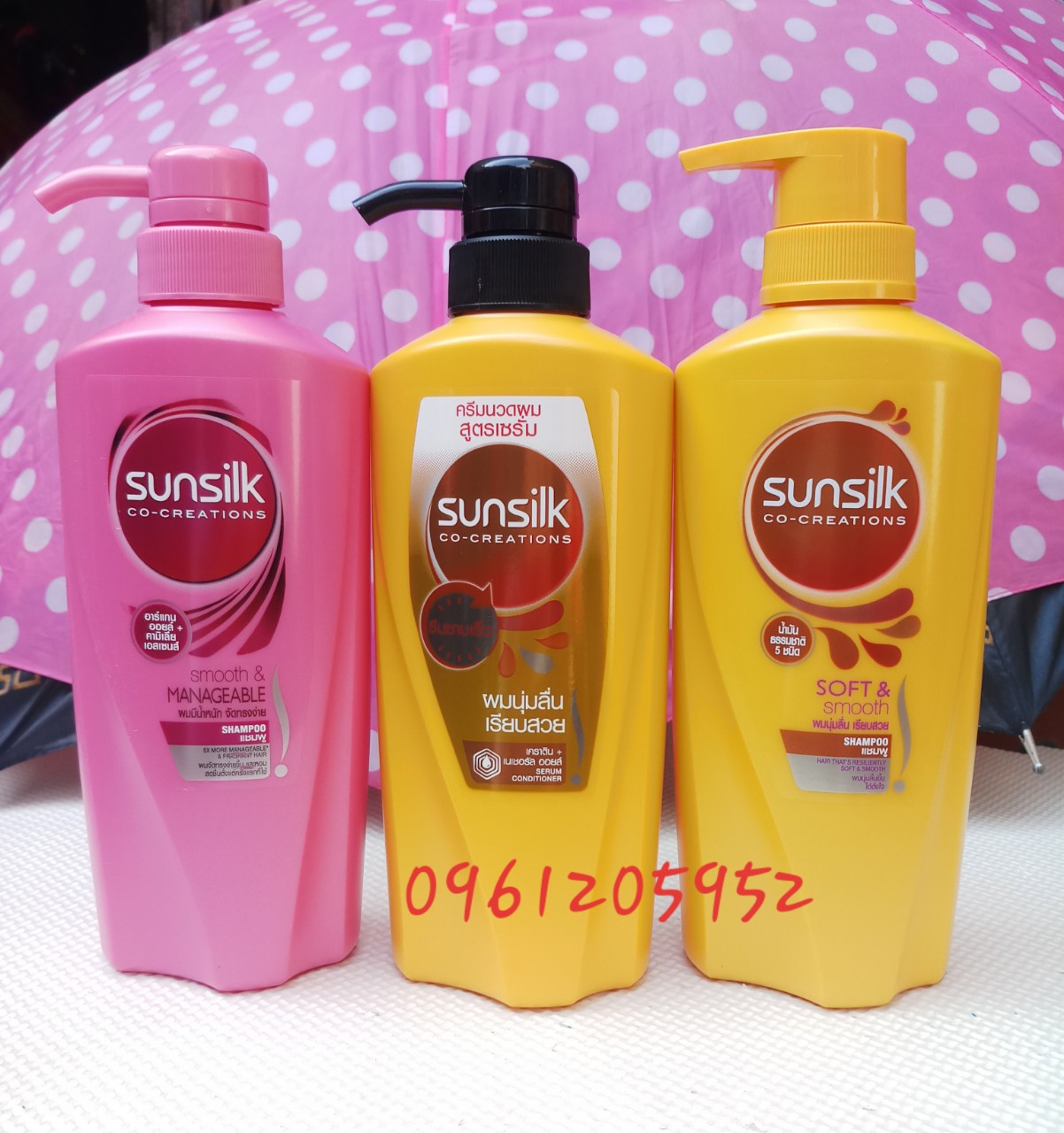 Dầu gội /xả Sunsilk mềm mượt Thái lan 450ml